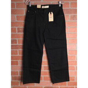 Levi's Boys 550 Relaxed Jeans Tapered Leg Size 11 Husky 31x27 Black Five Pocket